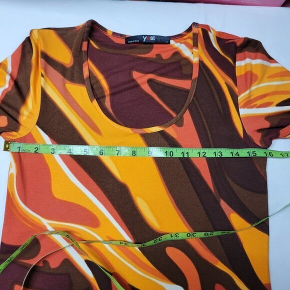 Colorful Long Sleeve Viscose  Tunic Dress  Size XS  Size S - NWOT - Picture 10 of 15